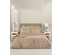 Постельное белье Arya Home Arya Vip из однотонного сатина, 1.5 спальное, 160x220, Бежевый 8680943244291