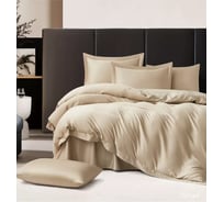 Постельное белье Arya Home Arya Бамбук Tencel Arty, 200x220 см, Кремовый 8680943228307