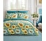 Постельное белье Arya Home Arya Alamode Сатин, Семейный 160x220, Sun Flower Морская волна 8680943244154 1