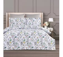 Постельное белье Arya Home Arya Diamond Сатин, 1.5 спальное, 160x220, Wonder Серый 8680943246523
