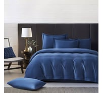 Постельное белье Arya Home Arya Бамбук Tencel Arty, 200x220 см, Темно - синий 8680943228246