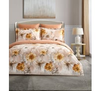 Постельное белье Arya Home Arya Alamode Сатин, Семейный 160x220, Calendula оранжевый 8680943244147