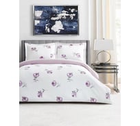 Постельное белье Arya Home Arya Simple Living Сатин, семейное, 160x220, Heather Cиреневый 8680943243720