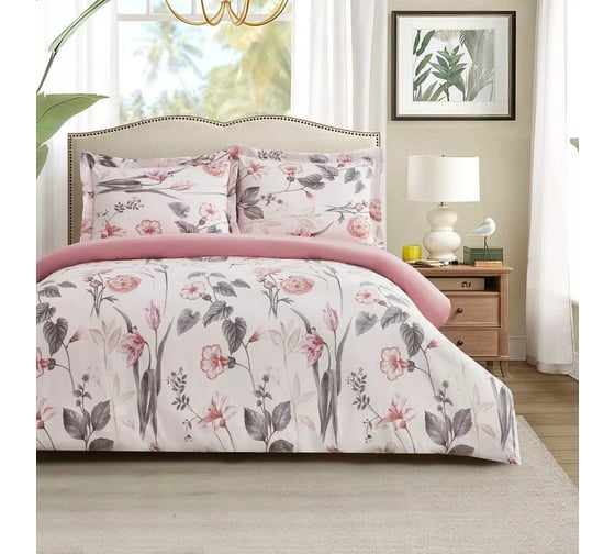 Постельное белье Arya Home Arya Simple Living, 2 спальное, 200x220, Pinky Розовый 8680943243591