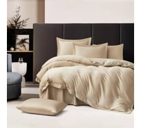 Постельное белье Arya Home Arya Бамбук Tencel Arty, 200x220 см, Бежевый 8680943228284