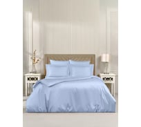 Постельное белье Arya Home Arya Vip из однотонного сатина, 1.5 спальное, 160x220, Светло-голубой 8680943244284