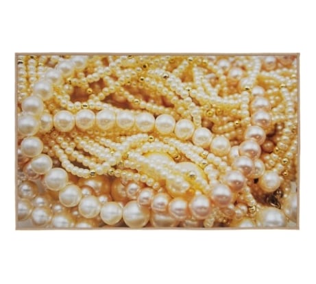 Влаговпитывающий коврик VORTEX Velur SPA Жемчужное ожерелье 50x80 см 10 24293