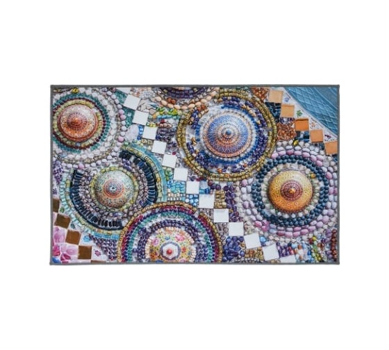 Влаговпитывающий коврик VORTEX Velur SPA Смальта 50x80 см 10 24291 1