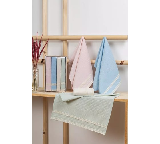 Набор кухонных полотенeц Arya Home Arya 40x60 см, 4 шт., Lace 8680943250407 1
