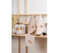 Набор кухонных полотенeц Arya Home Arya 40x60 см, 3 шт., Bread 8680943250391
