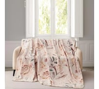 Плед Arya Home Arya с принтом, 200x220, Lilac Бежевый 8680943247278