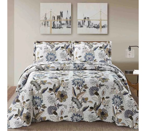 Покрывало Arya Home Arya хлопковое, 250x260, Esmeralda Бежевый 8680943245885 1