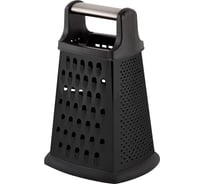 Терка четырехгранная Mallony GR-052-8, цвет: черный, высота 20 см (нерж.сталь, ТПР) 310875