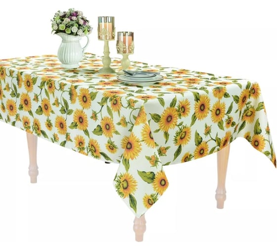 Скатерть Arya Home Arya 160x350, Sunflower Желтый 8680943242570