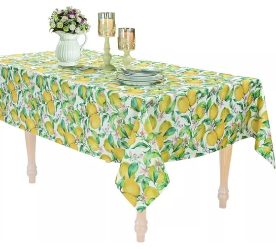 Скатерть Arya Home Arya 160x160, Lemon Желтый 8680943242600