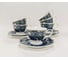 Чайный набор Arya Home Arya из костяного фарфора, 220 мл, 12 предметов, Black Lotus Черный 8680943246462 1