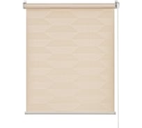 Рулонная штора ПраймДекор Диагональ миниролло топленое молоко 57х170 см 42057127