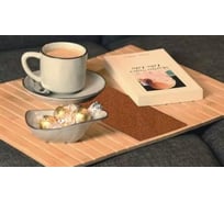Подставка на подлокотник дивана Arya Home Arya бамбук, 42x32x0.7 см, Дерево 8680943246394