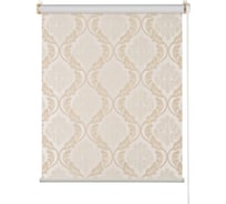 Рулонная штора ПраймДекор Дамаск blackout миниролло бежевый 68х170 см 23068002