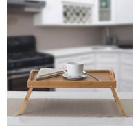 Поднос для кровати Arya Home Arya бамбук, со складными ножками, 48x30x6.5x24 см, Дерево 8680943246301