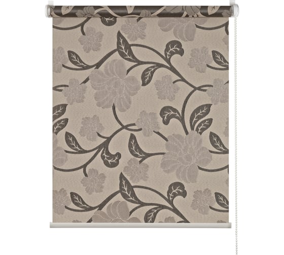 Миниролло ПраймДекор Bloom монохром серый, 73х170 см 23073131 1