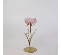 Декоративный подсвечник Arya Home Arya Fleur 11x10,5x25 см, Розовый 8680943246721