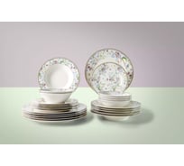 Набор столовой посуды Arya Home Arya костяной фарфор, 24 предмета Summer белый 8680943246400