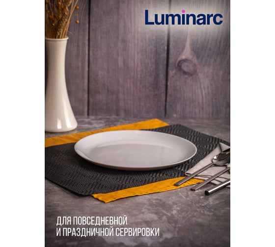 Тарелка обеденная LUMINARC ДИВАЛИ ГРАНИТ 25 см P0870