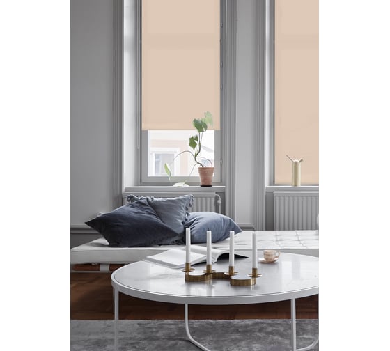 Рулонная штора Эскар Plain бежевый, 150х160 см 71102150160
