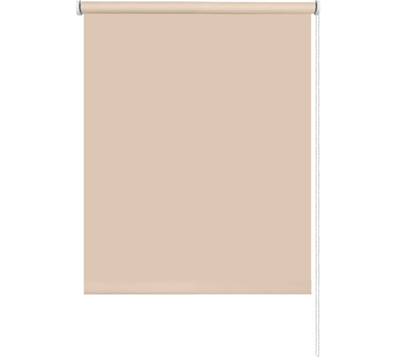 Рулонная штора Эскар Plain, бежевый, 130х160 см 71102130160