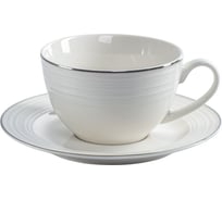 Чайная пара FIORETTA FIESTA белый 220 мл TDS725