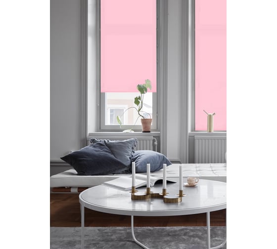 Рулонная штора Эскар Plain розовый, 150х160 см 71106150160 1
