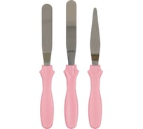 Набор лопаток для торта S-Chief 3 шт, №2 розовый SHF-0037 730792