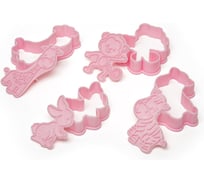 Набор вырубок для печенья S-Chief пластик, 4 шт, №2 Зоопарк SHF-0350 739982