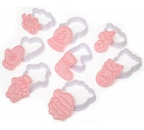 Набор вырубок для печенья S-Chief пластик, 8 шт, №1 Рождество SHF-0353 739988