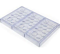 Форма для шоколада S-Chief полистирол, 27.5 х 17.5 х 2.5 см, 1 шт, №2 соты PPC-0101 738916