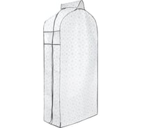 Чехол для одежды VETTA с прозрачным окном, 60х30х120 см, Валери, молния, полипропилен 457-614