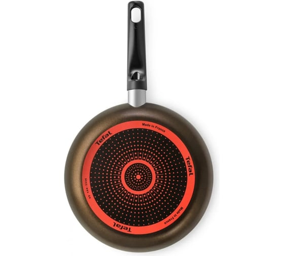 Сковорода TEFAL Easy Plus Э 04237124 круглая 24 см, ручка.:несъемная. (без крышки) черный (9100054095) 2028469