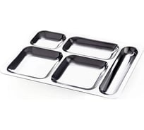 Поднос для обеда SAMGRUPP из нержавеющей стали, 270х395х25, SAMC-113122012
