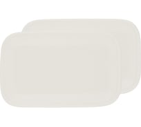 Набор тарелок Gipfel сервировочных Blanche 23х15 см 52670