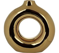 Ваза Миленд декор керамика Золотая луна d45 mm h20 см 071056