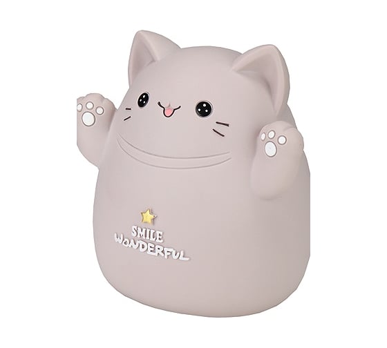 Копилка Миленд Влюбленный котик d 18х17 cm h 14 см серая 072470