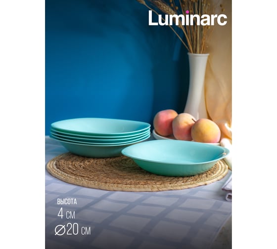 Суповая тарелка LUMINARC КАРИН ТЮРКУАЗ 21 см P4251