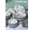 Тарелка суповая DOMENIK BLOOMING серая, 20 см DMD242 8