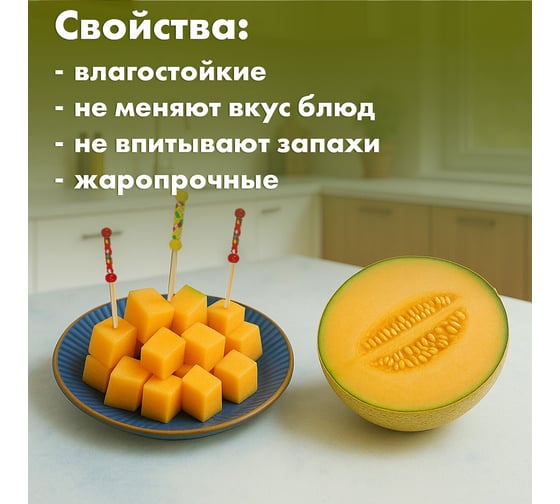 Пики для канапе бамбуковые Мексика 12 см 100 шт, КП, 138289 ОФИСМАГ 700678