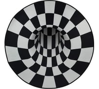 Коврик влаговпитывающий Vortex "Velur" D 80см, "Воронка 3D", круглый /10 24400