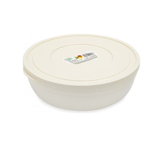 Салатник HOBBY LIFE SANDY кремовый 2.8л 25см низкий с крышкой HL031329LC