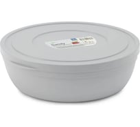 Салатник HOBBY LIFE SANDY серый 1.8л 21.5см низкий с крышкой HL031328GR