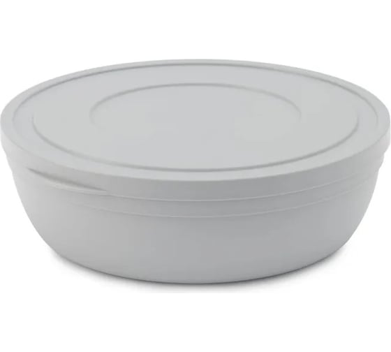 Салатник HOBBY LIFE SANDY серый 1.8л 21.5см низкий с крышкой HL031328GR