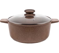 Кастрюля MAUNFELD CARMEL из литого алюминия, со стеклянной крышкой, 22 см, 3 л MF22CRM01CR